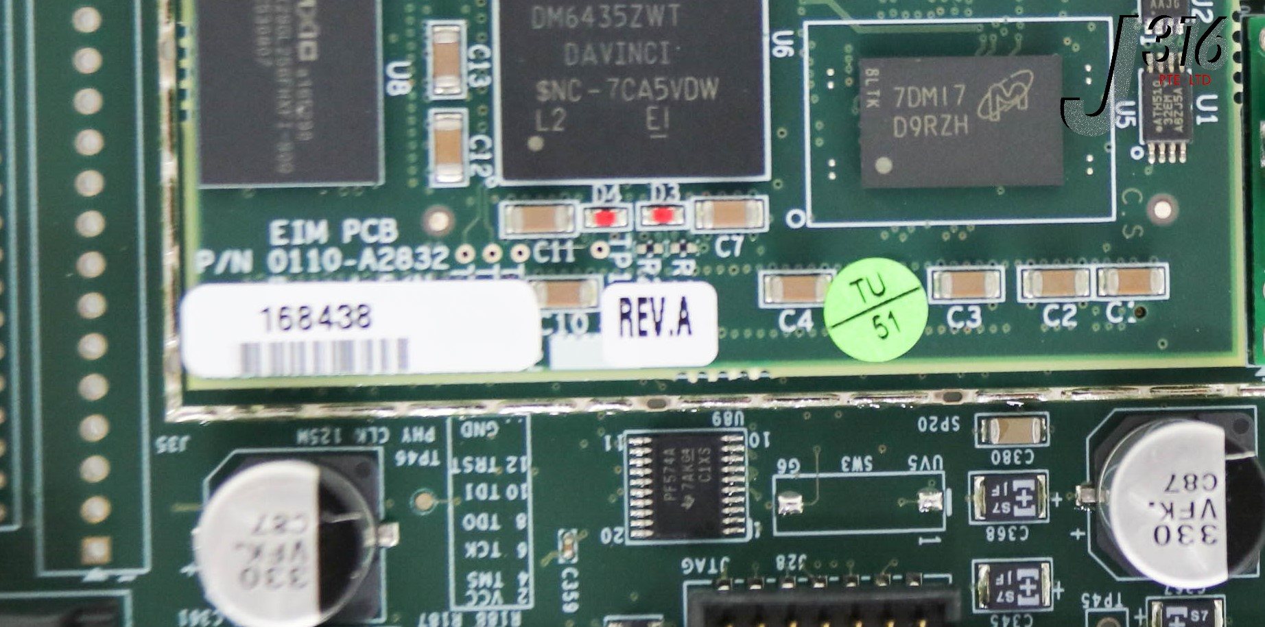 7様オーダー 35816 APPLIED MATERIALS PCB ASSY, EDAS400 W/ 0110-A2832 0100-A4394